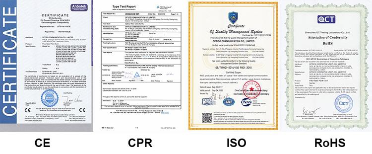 Certificates(CE,ISO,ROHS,CPR)