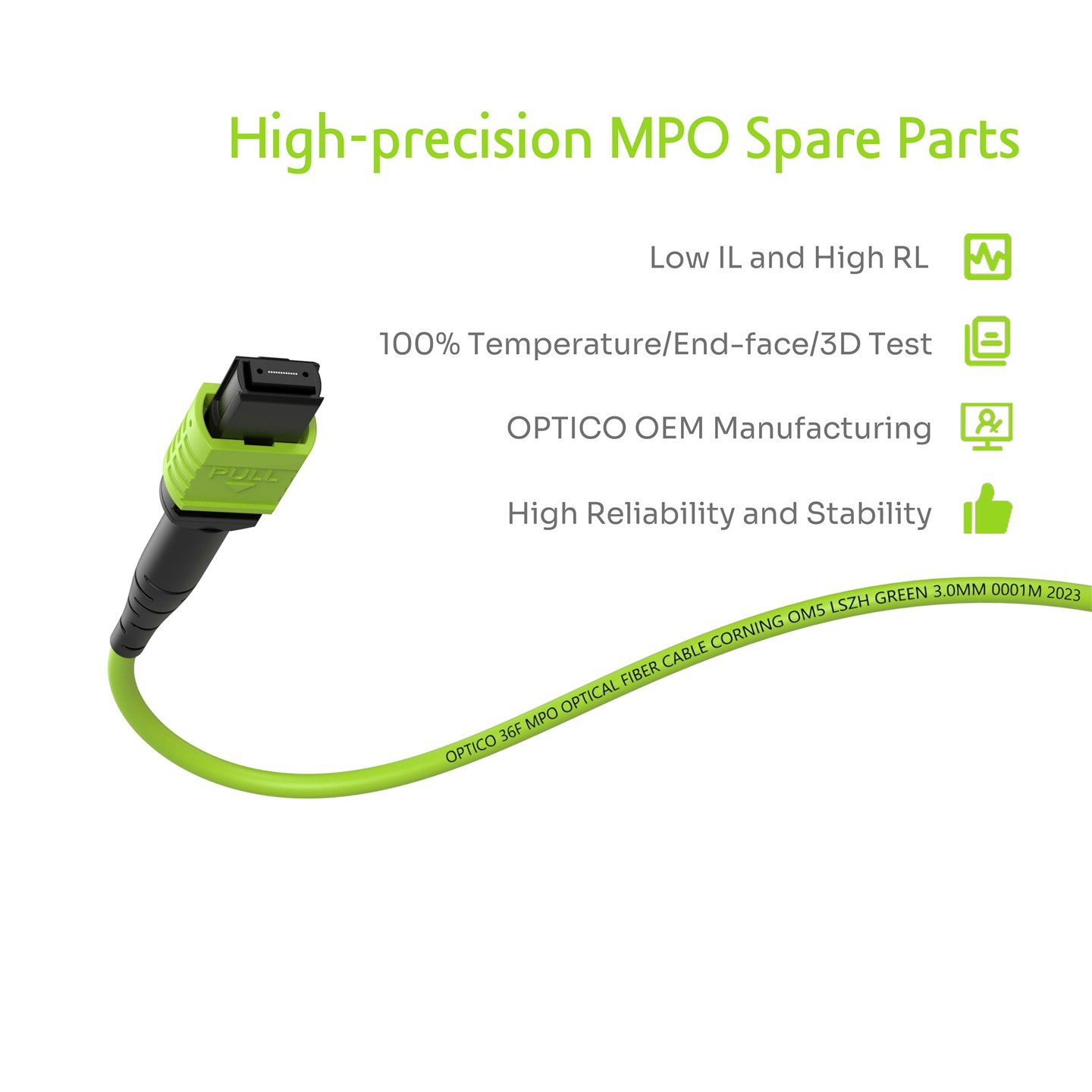 36F 3x12F MTP MPO To 3X12F MTP MPO Backbone Patch Cable OM5 36F 3x12F MTP MPO To 3X12F MTP MPO Backbone Patch Cable OM5